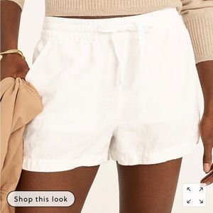 J. Crew Seaside short in linen blend